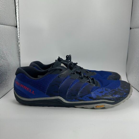 Merrell Trail Glove 5 Shoes Mens Size 10.5 Blue Running Training J84811 - Picture 1 of 12